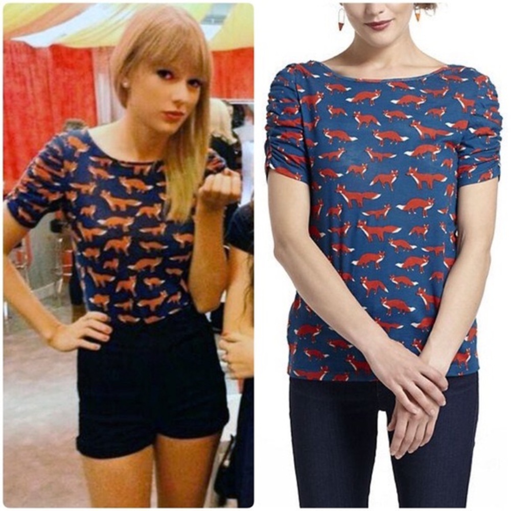 Anthropologie Postmark Fox Top
